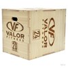 Valor Fitness Plyo Box - Wooden Plyometric Jump Box -Strength Conditioning Training- 18” x 20” x 24" Home Gym Workout