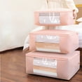 Linjieee Storage Bins Storage Bag Cotton Quilt Non Woven Quilt Luggage