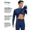thumbnail image 4 of Woolcano Men's 100% Merino Wool Thermal Base Layer Top, 260 GSM Long Sleeve Shirt for Hiking, Skiing and Cold Weather Activities, 4 of 6