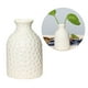 thumbnail image 3 of Jarrón pequeño de cerámica, florero creativo de escritorio, botella de aromaterapia sencilla y artesanal para decoración del hogar y la oficina (blanco), 3 of 7