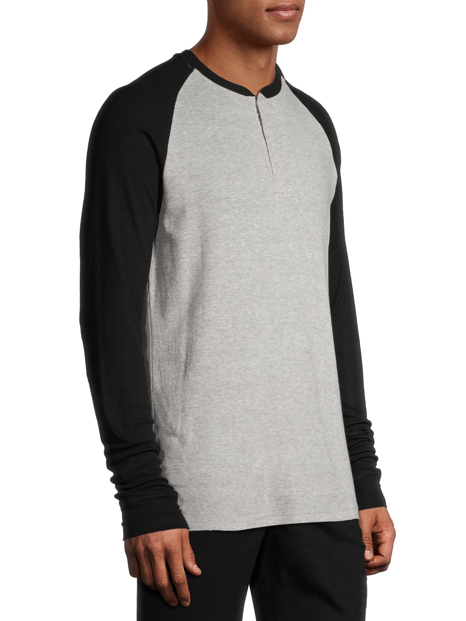 Hanes Men’s Ultrasoft Ribbed Modal Stretch Henley Pajama Top