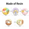 thumbnail image 2 of U8MO 50x Resin Donut Dessert Flat Back Charm Cabochons for Jewelry Making Decoration, 2 of 5