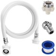 thumbnail image 1 of Portable Washing Machine Drain Hose, Universal Discharge Water Pipe with Quick Connect Fittings, Replacement Drain Extension Kit, Compatible with Most Compact Washers, 1 of 5