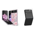 thumbnail image 1 of Bemz Premium Bundle for Samsung Galaxy Z Flip 3 5G: Slim Snap-On Protector Case (Pink Floral), Rear Camera Glass Protector, 1 of 7
