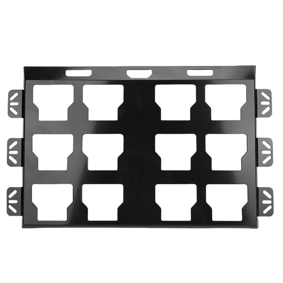 Plaque de Montage pour Boîtes à Outils à Base Métallique pour Remplacement de Packout avec Revêtement de Peinture Cuite et Haute Résistance, Fixation Sécurisée sur Diverses Positions