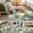 thumbnail image 5 of Sage Green Ombre Round Area Rug 4Ft Washable Circle Rugs for Bedroom Dining Room, Gradient Abstract Art Vintage Non-Slip Carpet Floor Mats Indoor Outdoor Carpet Runner Aesthetic Home Decor, 5 of 8