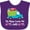 Purple, variant on Inktastic Nana Loves Me Grandson Boys Boys Baby Bib