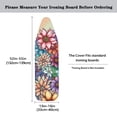 thumbnail image 5 of HELLHERO Extra Thick Ironing Board Cover, Standard Size 15x54, Heat Reflective Full Scorch Resistant Padding, Snug Fit Non-Slip Nose Pocket Fastener Straps Elastic Edges, Datura Flower, 5 of 5