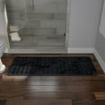 thumbnail image 4 of Somerset Home Oversized Nonslip Memory Foam Bathroom Rug Runner (Black), 4 of 5