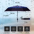 thumbnail image 2 of SURJDE Umbrella，Double Layer Inverted/Reverse Folding Wind-Proof Travel Straight Umbrella with C-Shaped Handle，Birthday/Mothers, 2 of 5