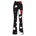 thumbnail image 4 of jjayotai Womens Leggings, Flare Yoga Pants, Loose Fit Strechy Funny Christmas Print Flared High Waisted Pants Multicolor XL, 4 of 4