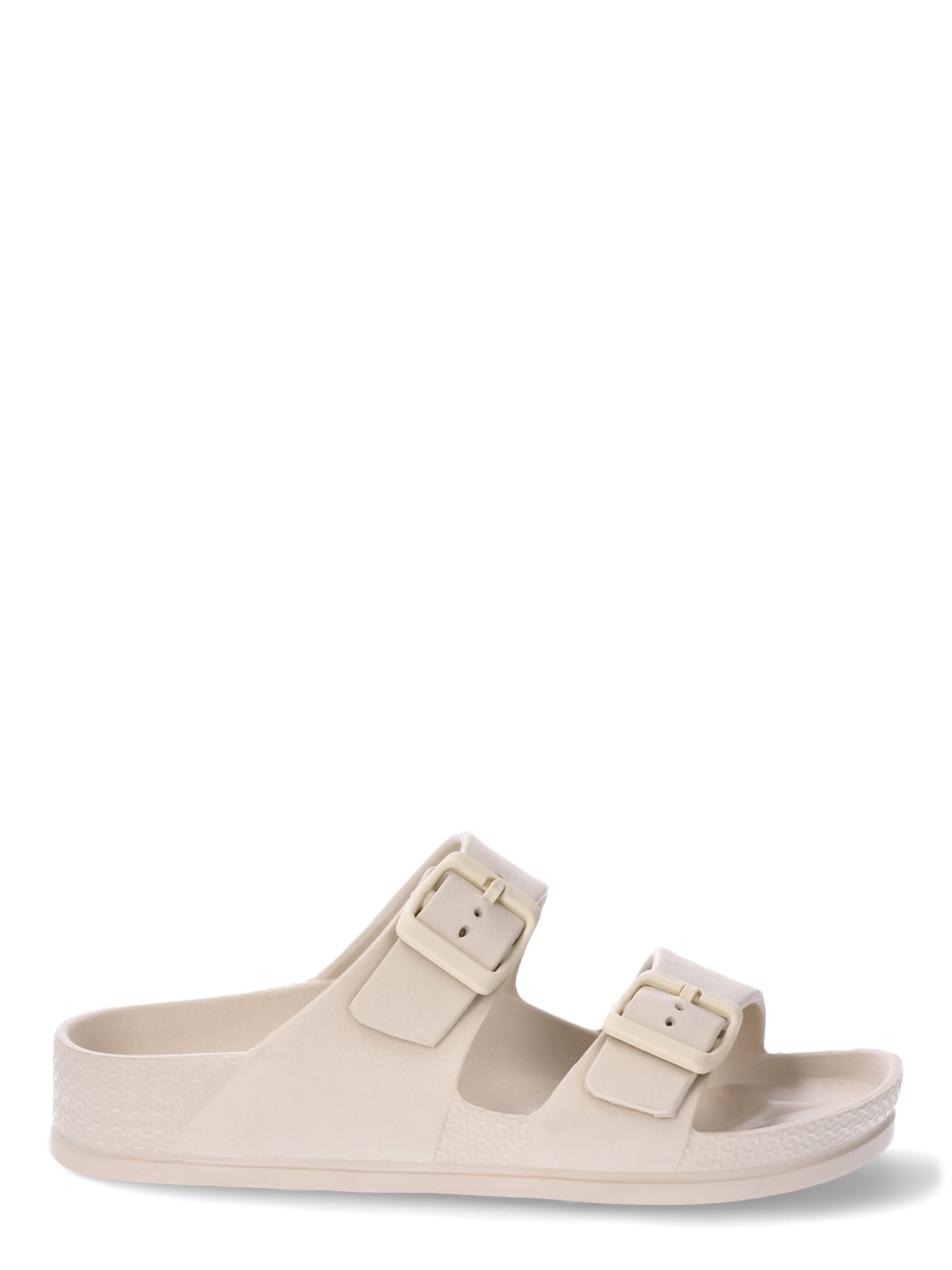 No Boundaries Two Buckle Slide Sandals, Women’s