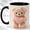 Black, variant on Cute Teddy Bear Coffee Mug, Plush Bear Mug for Girls and Women, Kawaii Bear Holding Pink Heart Design, Sweet Gift for Her, Ceramic 11 Oz Cup