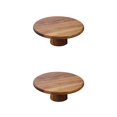 thumbnail image 1 of Matsuzay Wood Cake Stand High Pedestal for Cakes Pies Celebration Table Desserts 20 centímetros 2Conjunto, 1 of 1