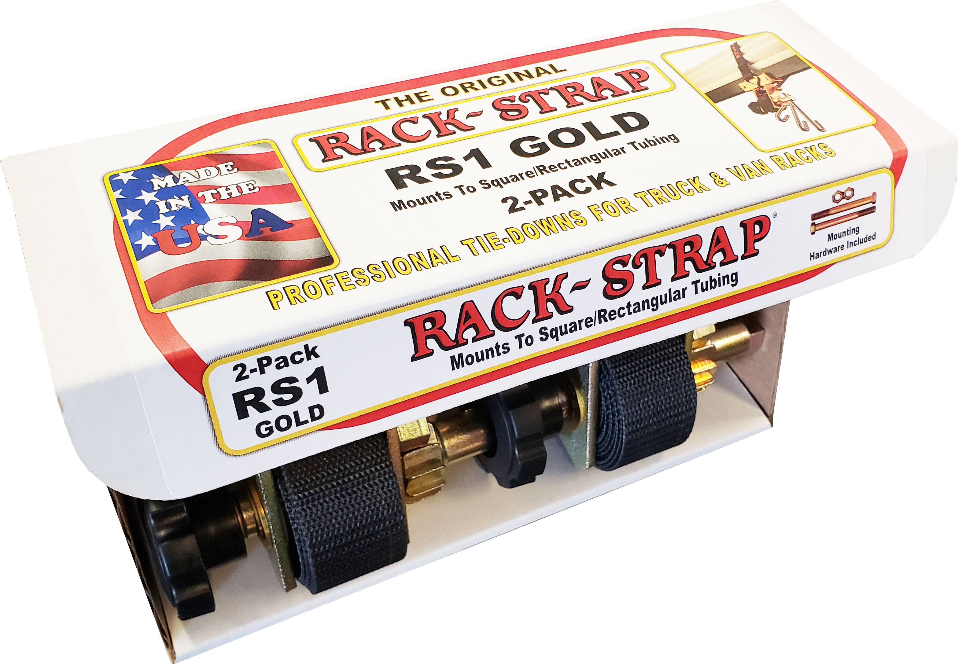 Rack Strap 2 Pack RS1 Square/Right Angle Frame For Ladder Racks. Mounting Hardware Included