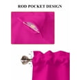 thumbnail image 7 of Rose Pink Living Room Curtains 72 Inches length, Farmhouse Solid Pink Color Modern Art Window Treatment Curtain Drapes, Light Filtering Drapes for Bedroom Laundry Room, 52"x72", 2 Panels, 7 of 7