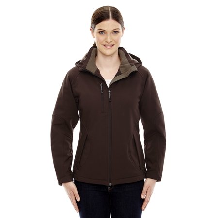 glacier detachable bonded fleece insulated ash layer hood shell jacket soft ladies end three north