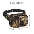 thumbnail image 4 of Kdxio Ancient Skull Cave Landscape Crossbody Double Layer Waist Bag Belt Bag for Unisex Fanny Pack Fashion Waist Packs for Hiking Running Shopping Traveling, 4 of 9