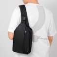 thumbnail image 5 of Bolsa de pecho de tela de nailon, mochila a prueba de salpicaduras de gran capacidad, 5 of 5