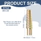 thumbnail image 3 of Uxcell 30-Pack M10 x 60 Anclajes de paneles de yeso de acero en forma de árbol, perno de expansión de metal para varios tipos de paredes [Tono dorado], 3 of 6