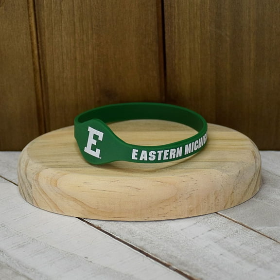 Fan Frenzy Gifts Eastern Michigan University Eagles Silicone Bracelet Wristband Officially licensed NCAA