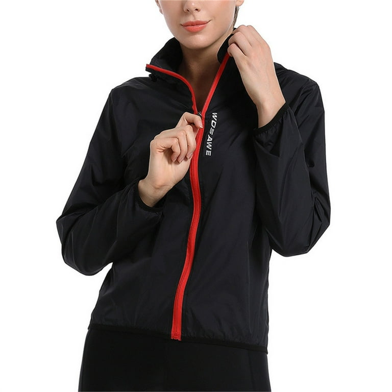 Women s Packable Cycling Jacket Water Resistance Running Hooded Windbreaker Twin Six Cycling Bike Shirt 4ucycling Shirts for Men Biking Stuff