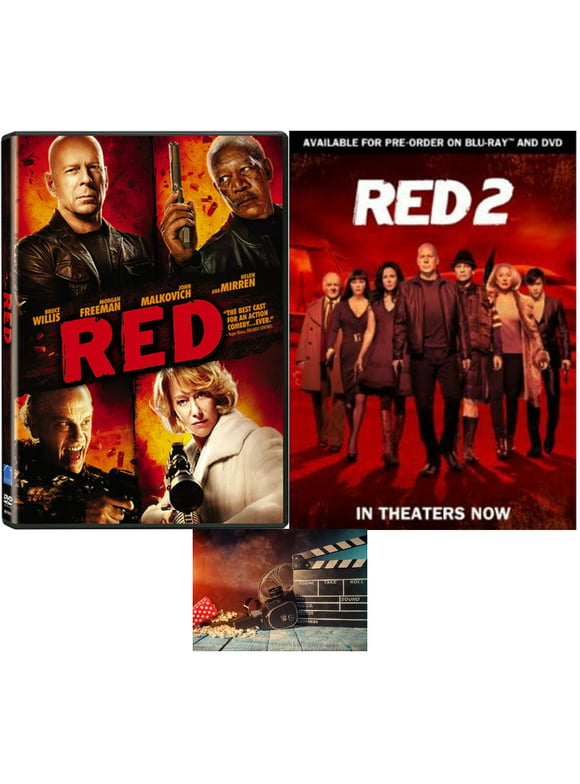 Red & Red 2 Double Feature Bruce Willis John Malkovich NEW (2 DVD SET)
