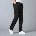 thumbnail image 2 of Zshosam Mens Pants Men's Classic-Fit -Resistant Flat-Front Chino Pant(Black,XXXXXL), 2 of 8
