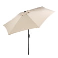 thumbnail image 5 of Donglin Furniture 9 ft Powder Coated Aluminum Market Outdoor Patio Umbrella Tan, 5 of 5
