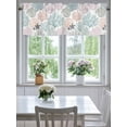 thumbnail image 4 of Curtain Valance for Windows,Ocean Coral Starfish Shell on White Kitchen Valances Rod Pocket Short Curtains,Colorful Underwater World Window Treatment Panel for Bedroom Bathroom 42"x12", 4 of 7