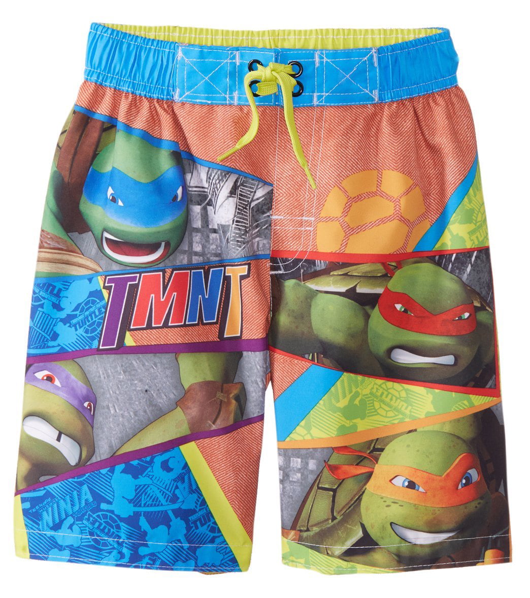 Teenage Mutant Ninja Turtles Little Boys Swimsuit Swim Trunk 