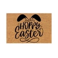 thumbnail image 3 of CoreLiving Easter Bunny Welcome Doormat Spring Rabbit Outdoor Rug Non Slip Front Door Mat for Porch Entryway Floor Home Easter Decorations Layered Design, 3 of 8