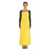 Ansell Bib Apron, Yellow, 45 In. L