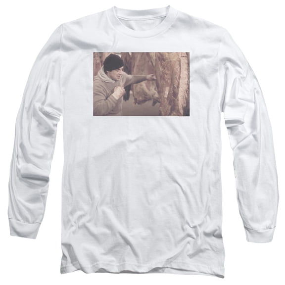 Rocky Meat Locker Long Sleeve Adult 18/1 T-Shirt White