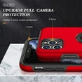 thumbnail image 7 of Entronix Heavy Duty Ring Case for iPhone 11 Pro Max, Shockproof Slim Fit Kickstand, Red, 7 of 7