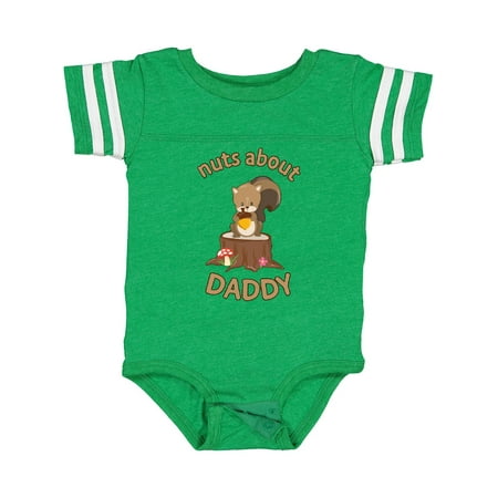 

Inktastic Nuts About Daddy Gift Baby Boy or Baby Girl Bodysuit