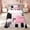 Black Pink 01, variant on meiyoeat Watercolor Dreamy Castle Bed Sheets for Kids Girls, Princess Fairy Style Full Size Sheets, Pink White, 4 Pieces
