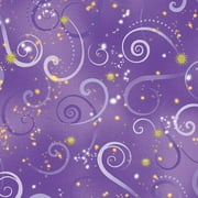 Dragonfly Dance Swirling Sky Med Purple Cotton Fabric By Benartex by the yard