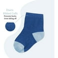 thumbnail image 3 of Rising Star Unisex Organic Quarter Baby Socks for Infants (8 Pack), 3 of 5