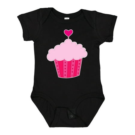 

Inktastic Pink Cupcake Girls Baby Bodysuit