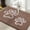 brown, variant on Buganda Door Mat for Inside, Absorbent Low Profile Doormat, Dirt Trapper for Outside Entry, Non Slip Rug with Dog Paws Prints, 20"x32", Grey