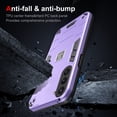 thumbnail image 4 of Allytech Hybrid Protective Case for Samsung Galaxy S23 Plus, Camera Screen Protection, Soft TPU Bumper + Hard PC Back Panel Anti-Drop & Anti-Oil Case Cover for Samsung Galaxy S23 Plus, Purple, 4 of 7
