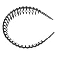 thumbnail image 4 of 1 Pc Banda de Pelo Clásica Pequeña con Ondas Antideslizante para Mujeres y Niñas Negra, 4 of 4