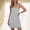 Gray, variant on Jamicy Sleepwear Dress for Women Solid Color Nightgown Loose Spaghetti Strap Cami Under Dress Home Wear Nightgown
