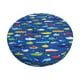 thumbnail image 1 of Disketp Submarines And Whales Funda Redonda para Taburete, Funda de Cojín para Silla de Bar Suave y Elástica-13 inch, 1 of 7