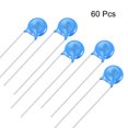 thumbnail image 2 of Unique Bargains Céramique Condensateur Kit 3KV 1000PF Condensateurs à Disque pour DIY Circuit Électronique, Pack de 60, Bleu, 2 of 3