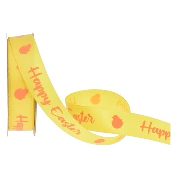 Easter Bunny Ribbon Bow for Gift Wrapping & Decor, Luxurious Wired Craft Ribbon for Wreaths, Holiday & Wedding Decorations, DIY Craft Supplies