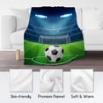 thumbnail image 5 of Soccer Blanket - Soft, Fuzzy & Warm - 60x80 Inches Flannel Throw Blankets for Bed, Couch - Colorful Sports Throws Gift for Men, Women, 5 of 6