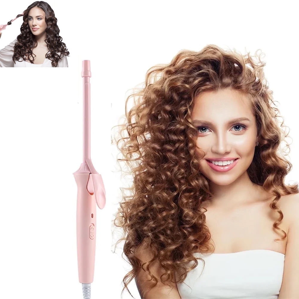 Yunnyp 9mm Small Barrel Curling Iron, Adjustable Temperature