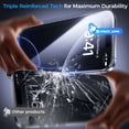 thumbnail image 6 of MAGIC JOHN 2 Pack for iPhone 16 Pro Max Screen Protector,99.99% HD Clarity 9H Hardness Shatterproof,Auto Dust-Elimination Bubble-Free Easy Install, 6 of 9